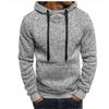 New Spring and Autumn Men's Fleece Hooded Sweatshirt Youth Trendy Pullover Men's Slim Sweatshirt