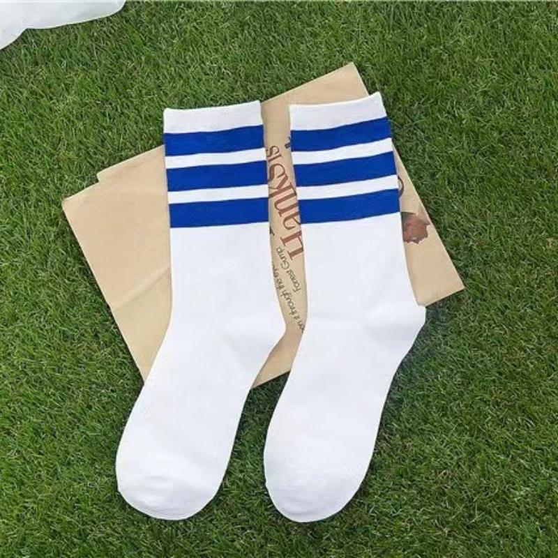 Новые мужские/женские хлопковые носки с тремя полосками, ретро, олдскул, скейт, длинные, короткие, белые, черные, зимние, классные