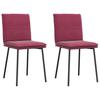 VidaXL Dining Chairs Set of 2 Burgundy Red Velvet, Chair, Living Room Chair, Accent Chair, Kitchen Chair, Seat 4101249