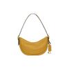 COACH Luna 27 zipper closure cow leather hand shoulder bag women's yellow