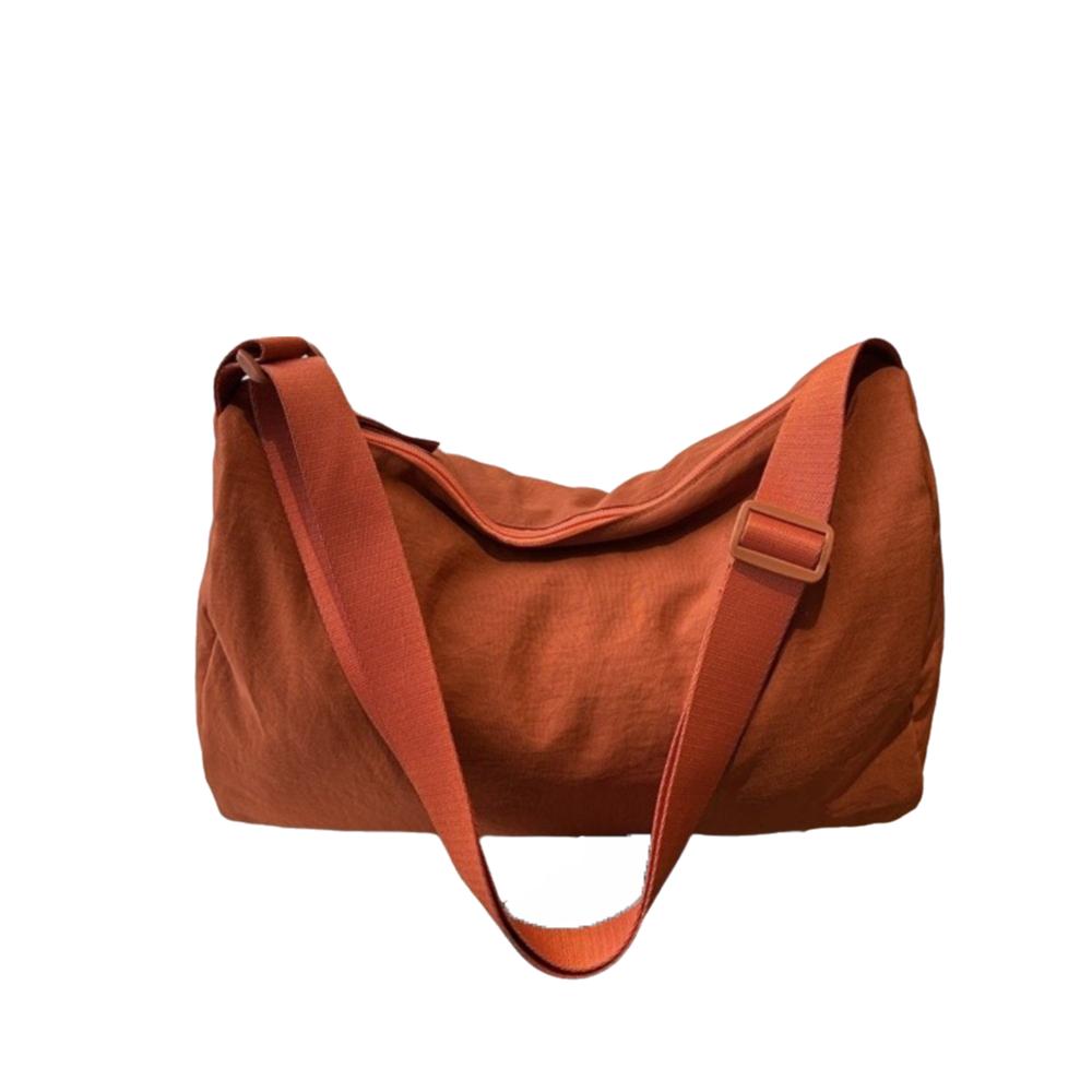 Large Capacity Simple Crossbody Bag Solid Color Canvas Pillow Bag Versatile Shoulder Bag Women