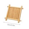 1/4Pcs Bamboo Teacup Coasters Mug Cup Square Mats Table Heat Insulated Pads for Kung Fu Tea Coffee Snack Retro Teaism Decoration