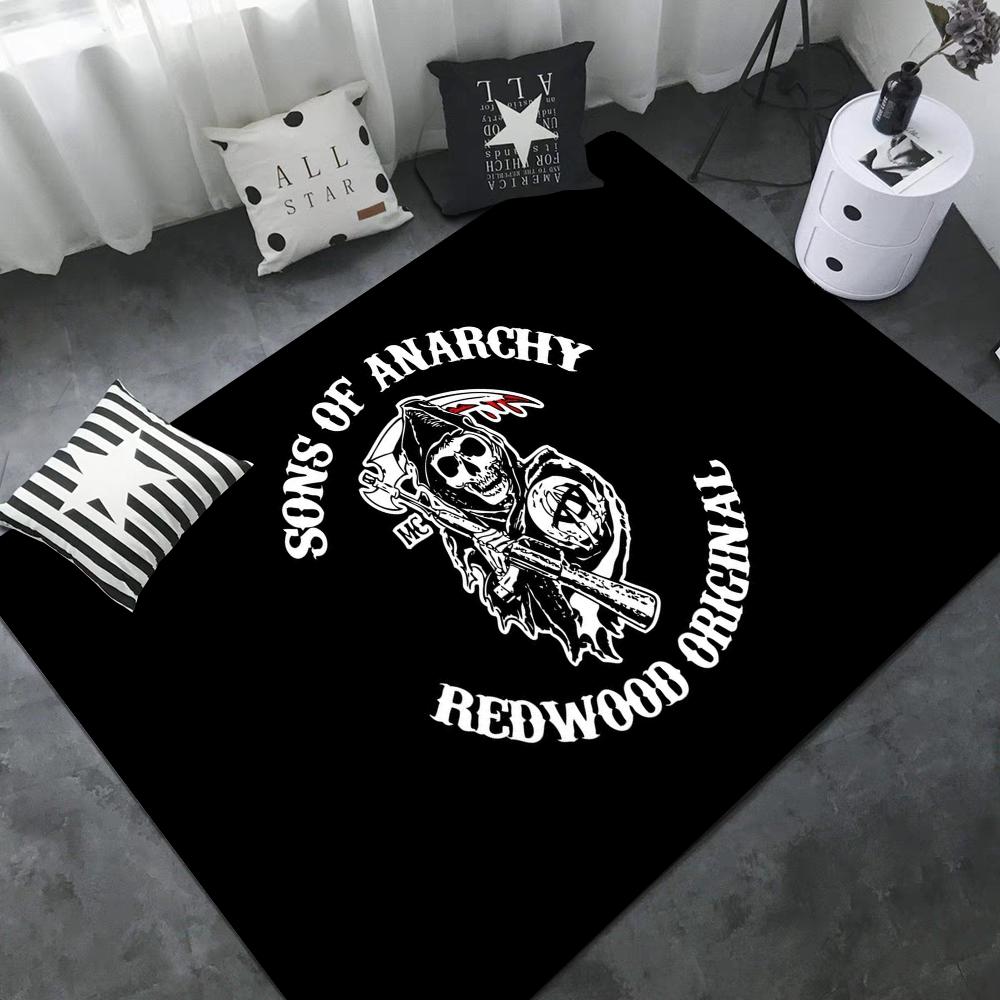 Сыны Анархии Американские Коврики для Комнаты Противоскользящие Впитывающие Воду Длинный Коврик-Подушка Коврик для Спальни Приветственный Дверной Коврик