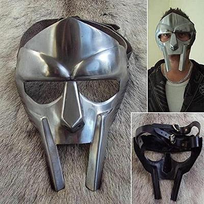 Маска MF Doom Гладиатор Mad-villain 18G Сталь Латунь Лицевая броня Средневековый шлем