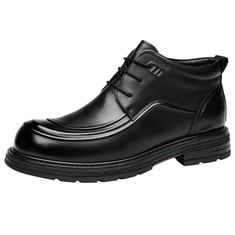 2025 осень и зима бархатные мужские ботинки мартин натуральная кожа высококачественные мужские ботинки первый слой воловьей кожи тренд высокие кожаные ботинки