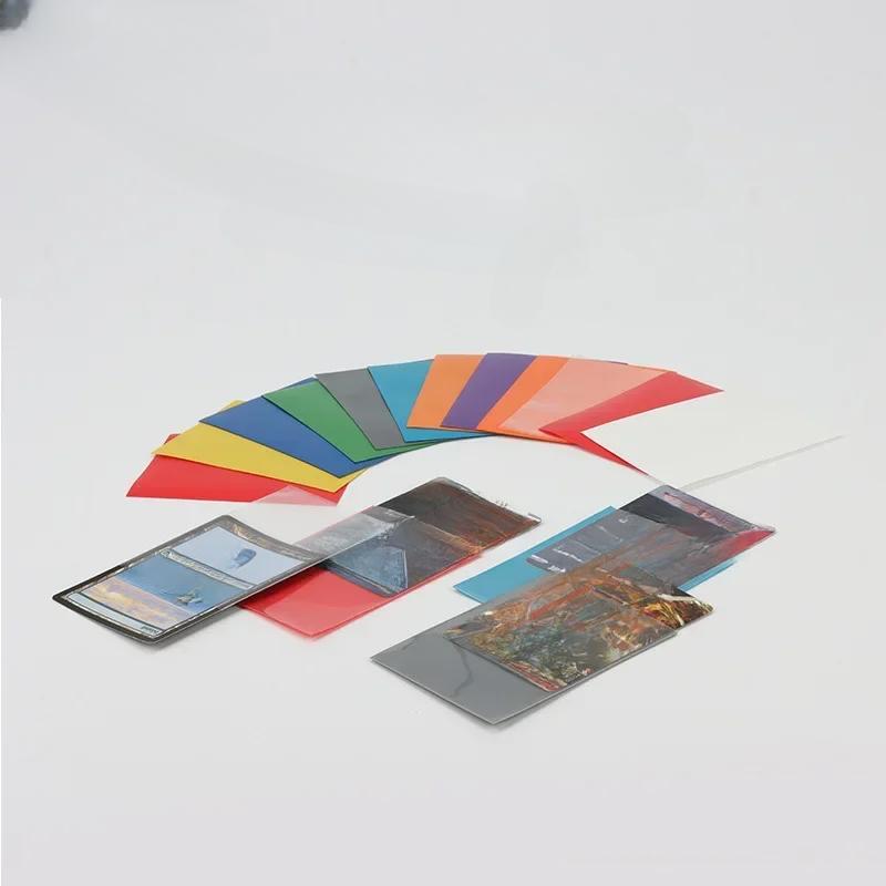 100/50PCS 66x91mm Matte Colorful Standard Size Card Cover PTCG Trading Cards Protector Tarot Shield Board Games Magical Cover
