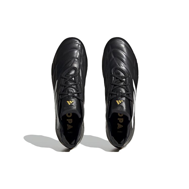 Adidas Copa Pure.1 SG Soft Ground Soccer Shoes Men Soccer Shoes Black White Gold HP9811