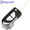Jingyuqin Remote 2buttons Flip Folding Car Key Shell Case Fob Cover For Citroen DS3 Uncut VA2 Key Blade Корпус Cover