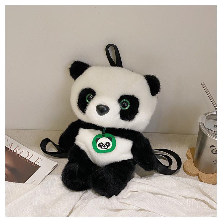Милый плюшевый рюкзак-сумочка Панда с нейлоновой подкладкой для подарка подростку Мода