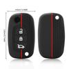 Чехол для автомобильного ключа с 3 кнопками из силикона для LADA Priora Sedan Sport Kalina Granta Vesta X-Ray XRay Remote Key Shell Fob