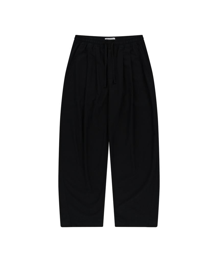 SLOWACID [2Pack] Washed Linen Elastic Waist Wide Pants [4 Colors]