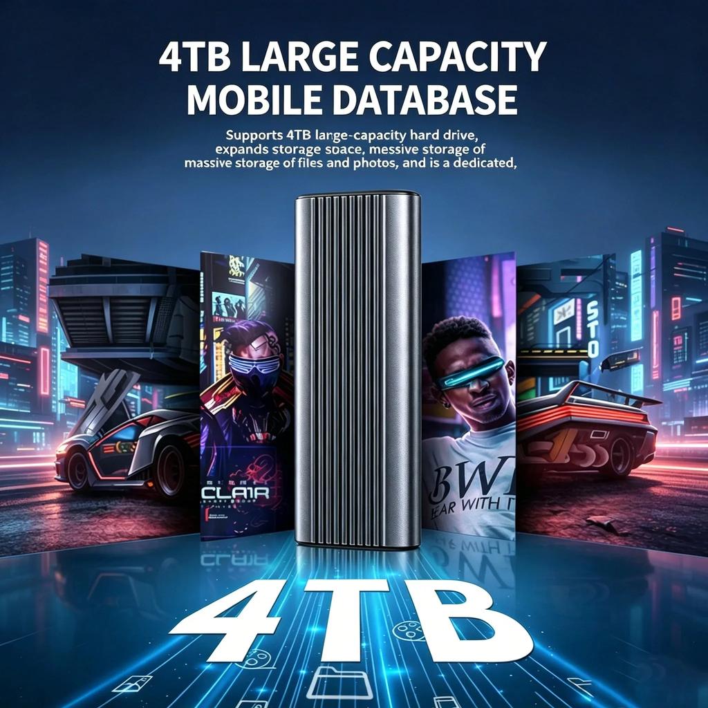 USB3.1 M.2 SSD Корпус Мобильный Кейс Поддерживает NVME SATA Type-C Сплошной Металл Внешний Жесткий Диск Корпус Ноутбука Телефона SSD