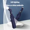 Fully Automatic umbrella,LED Lighting, Rain or Shine Umbrella, Super Hydrophobic Umbrella Surface, 7 Colors To Choose from