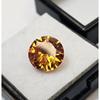 Orange Zircon Round Cut 6+ Ct Fabulous Certified Loose Gemstone