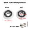 8Pcs Shower Glass Sliding Door Roller Replacement Shower Door Roller Runner Wheels 19/23/25mm Wheel Cabinet Pulley Hardware