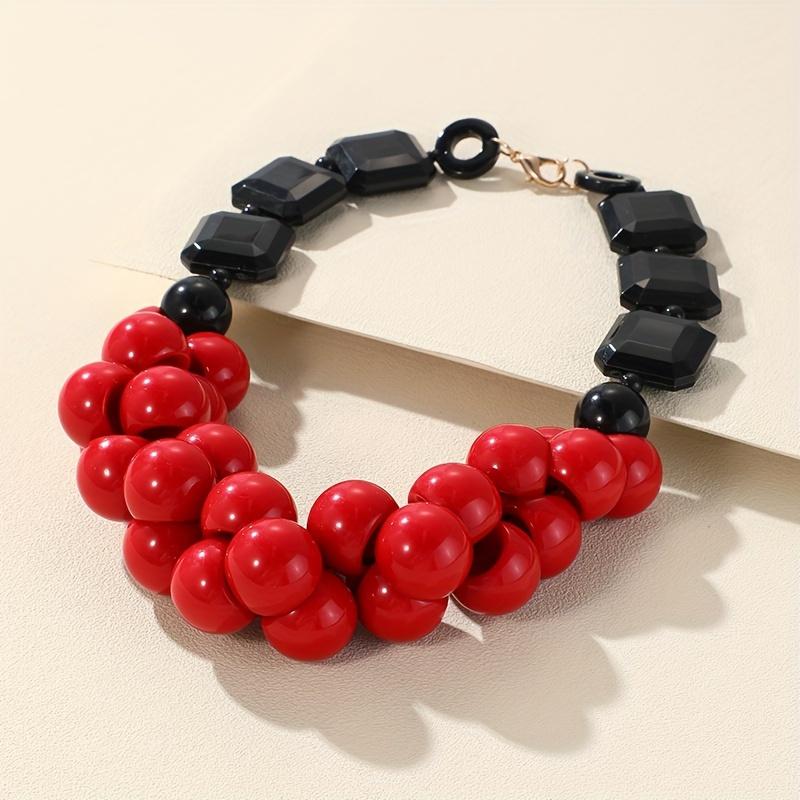 Элегантное женское ожерелье из смолы ручной работы в винтажном стиле — идеально для вечеринок и фестивалей