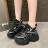 Модные женские дышащие сетчатые кроссовки на массивной подошве в стиле «папины кроссовки» Новые осенние повседневные спортивные кроссовки для ходьбы Ретро 10 см Высокая платформа Массивные кроссовки