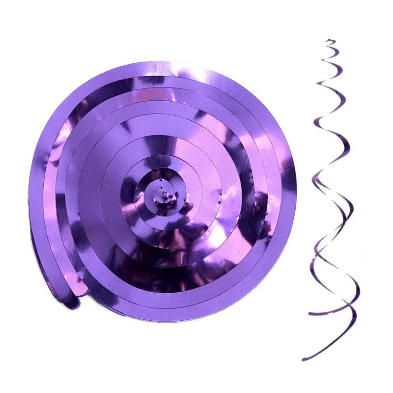6pcs Party Spiral Decoration Birthday Party Wedding Decorative Ornaments Foil Swirls Banner Tassels Garland