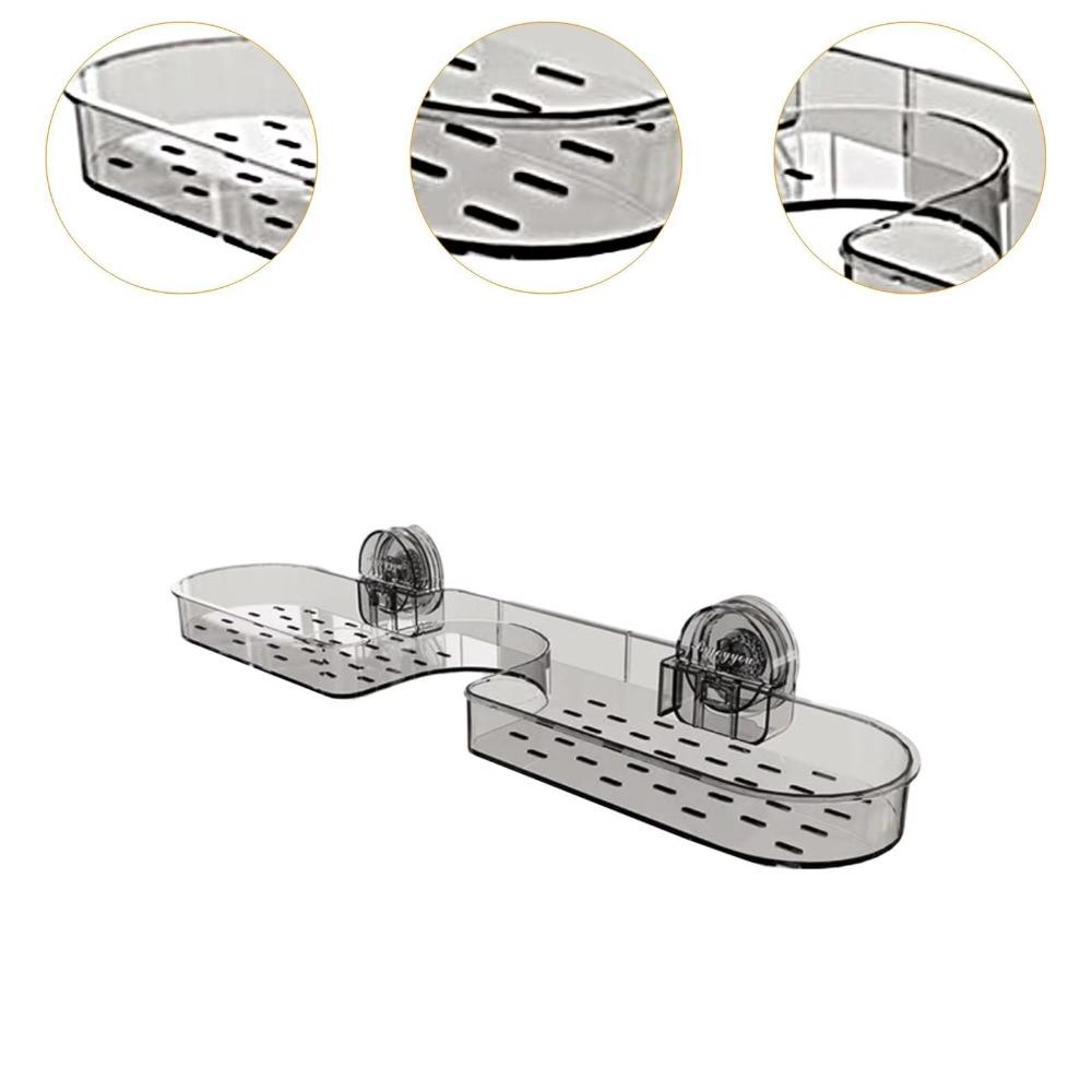 Стеллаж для хранения кранов без сверления Многоцелевой держатель для полотенец для губки Полка для унитаза