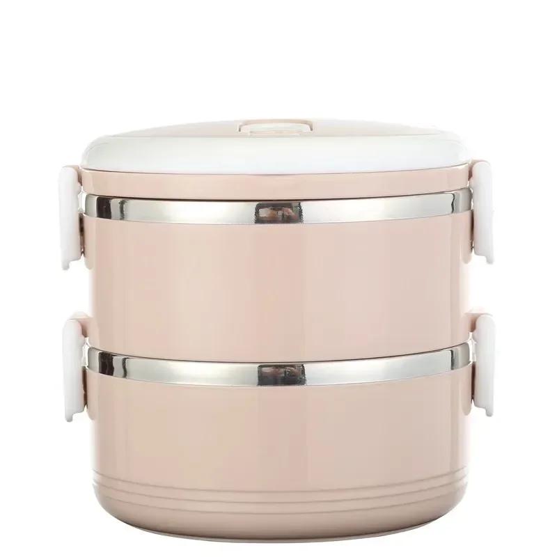 1-4 Layer Food Storage Containers Microwaveable Bento Lunch Box with Handle Insulated Food Container for Work School Camping Box