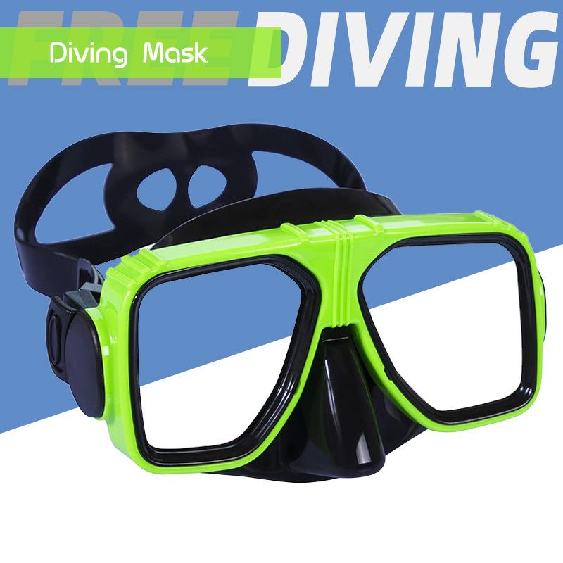 Swim Goggles with Nose Cover 180° Clear Wide View Anti-Leak Diving Mask Pool Goggles for Women Men Adult Youth Snorkel Mask for Scuba & Snorkeling