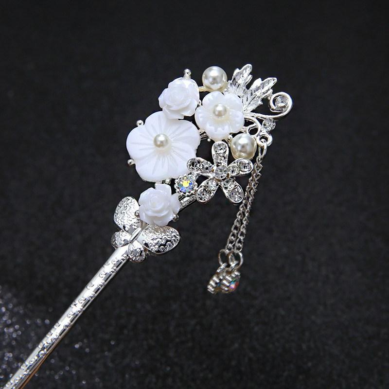 Одежда, застежка для волос Bianhua, винтажные головные уборы, заколка для волос, шпилька с кисточкой, прическа, булавка в древнем стиле, ханьские китайские аксессуары для волос, классический двор