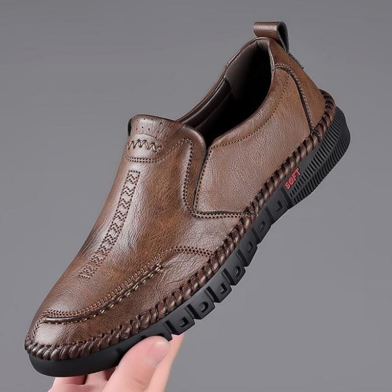 Handmade Dad Shoes Casual Men Shoes Design Sneakers Man Comfortable Leather Shoes Men Loafers Hot Sale Moccasins Driving Shoe