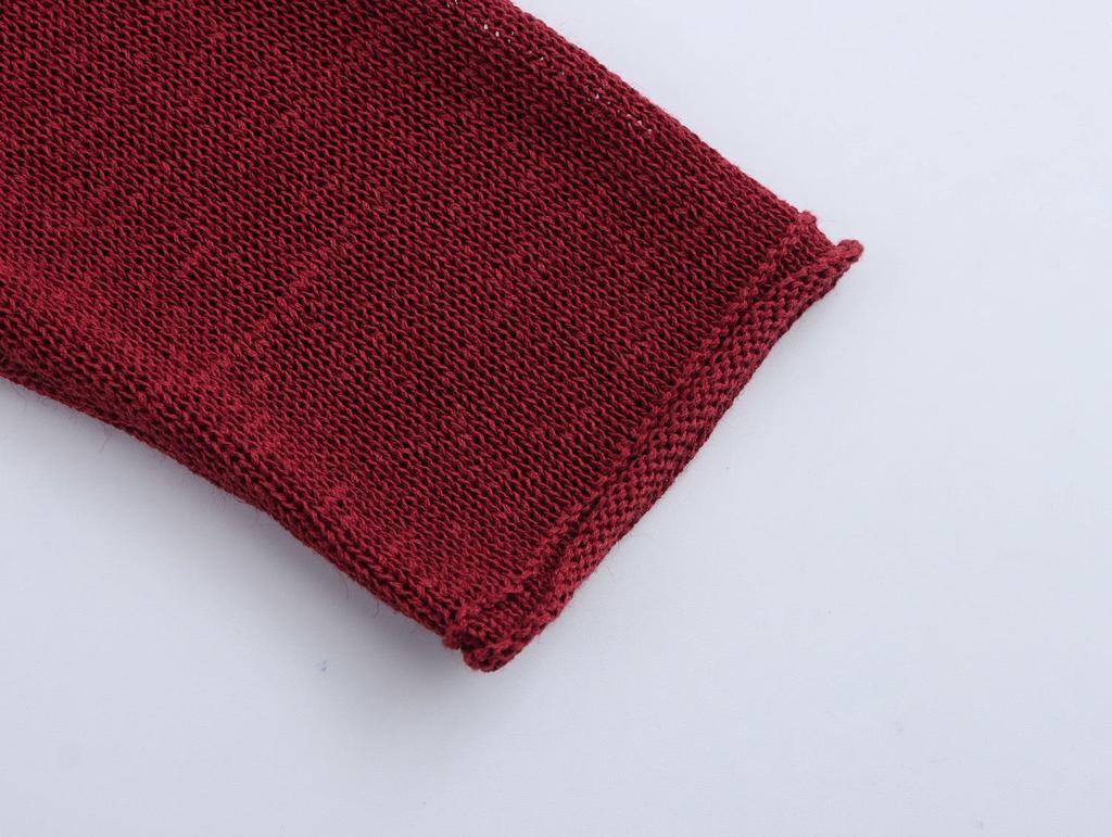 2025 Spring Women's European & American Style Fashion Knit Cardigan