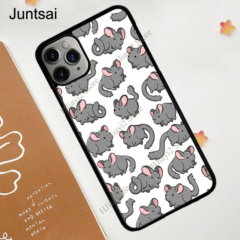 Милый мультяшный шиншилла Мягкий ТПУ чехол Для iPhone 11 12 13 Pro Max mini Чехол Для iPhone XR X XS Max SE 2 7 8 Plus