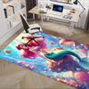 1pcOffice Carpet, Under Chair Rug, Gift for Home Decor, Mermaid Tail Design, Vibrant Coral Reef Scene