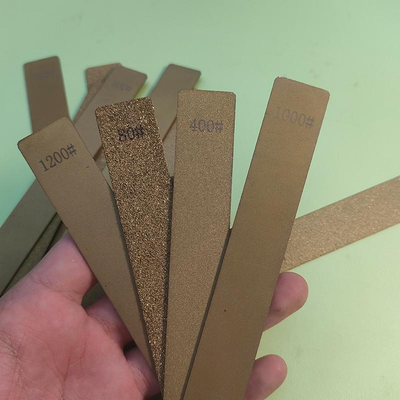 Golden Diamond Stone No Base Used Knife Sharpener Diamond Whetstone Grinding Stone Sharpening Stone Bars Kitchen Tool