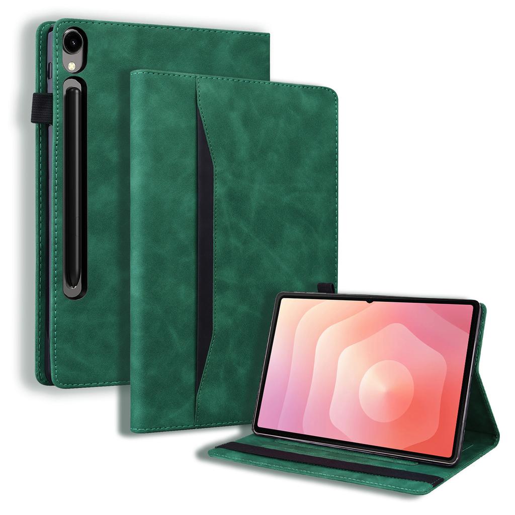 For Samsung Galaxy Tab S11 Ultra Case PU Leather Protective Folio Tablet Cover with Card Holder