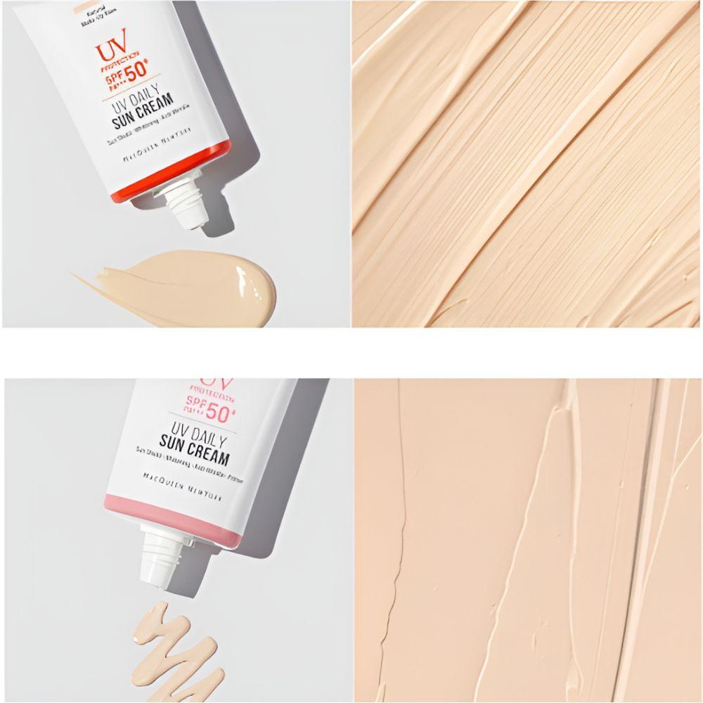 MACQUEEN NEW YORK UV Daily Sunscreen Set SPF50+ PA+++ (30g x 2 Units) Lightweight & Non-Greasy