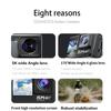 5K Wifi Anti-Shake Action Camera 60Fps Dual Screen Wide Angle 30M Waterproof Sport Camera with Remote Control