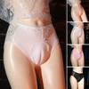Men Crossdresser Briefs FALSE Vagina Design Briefs Low-rise Lace Stitching Panties Sexy Cross