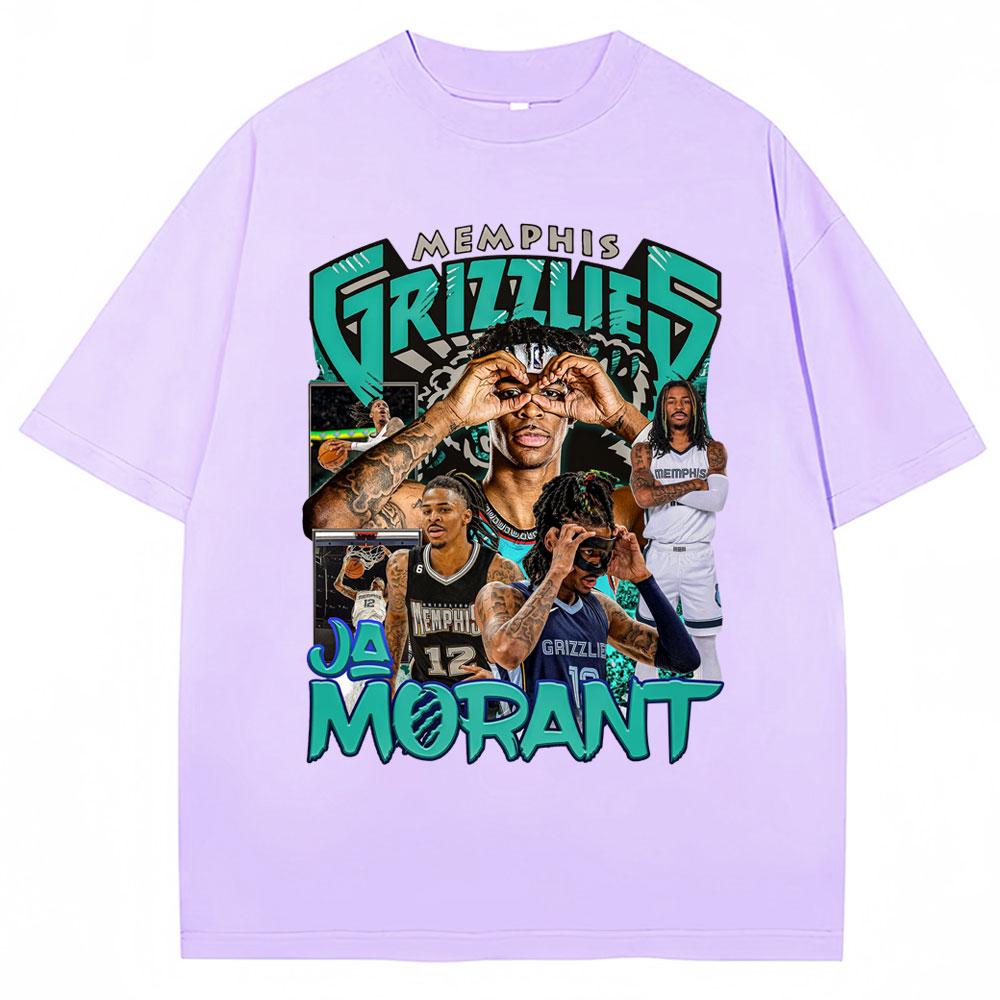 Ja Morant 12 Memphis Graphic T Shirt Basketball Fans Gifts Short Sleeve Vintage Unisex Women Harajuku Fashion Tshirts Streetwear