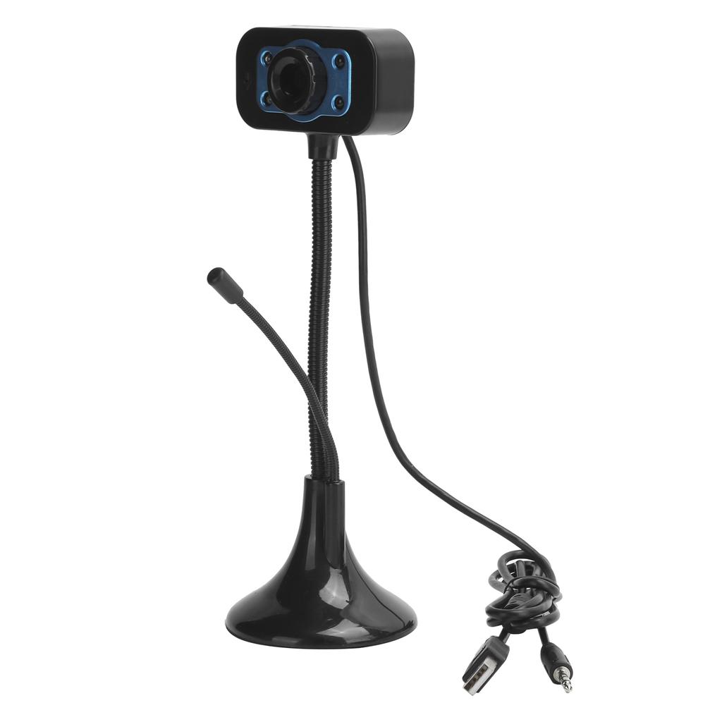 Camera USB Video Webcam DriveFree Manual Focus Adjustment with External Microphone