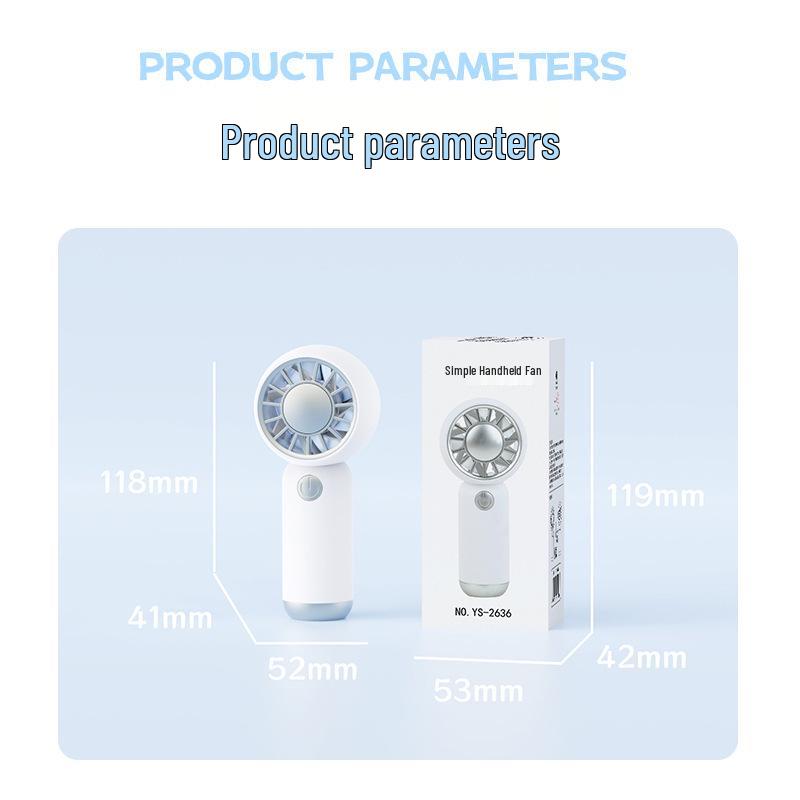 Handheld USB Rechargeable Mini Fan - Customizable Logo for Summer Office
