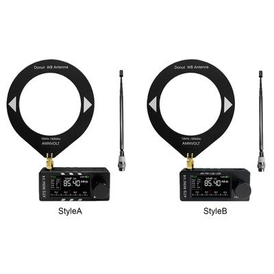 AMNVOLT V4 ATS MINI Радио с усилителем для наушников Полнодиапазонное DSP-радио Портативный AM FM Радиоприемник для прогулок, походов, кемпинга