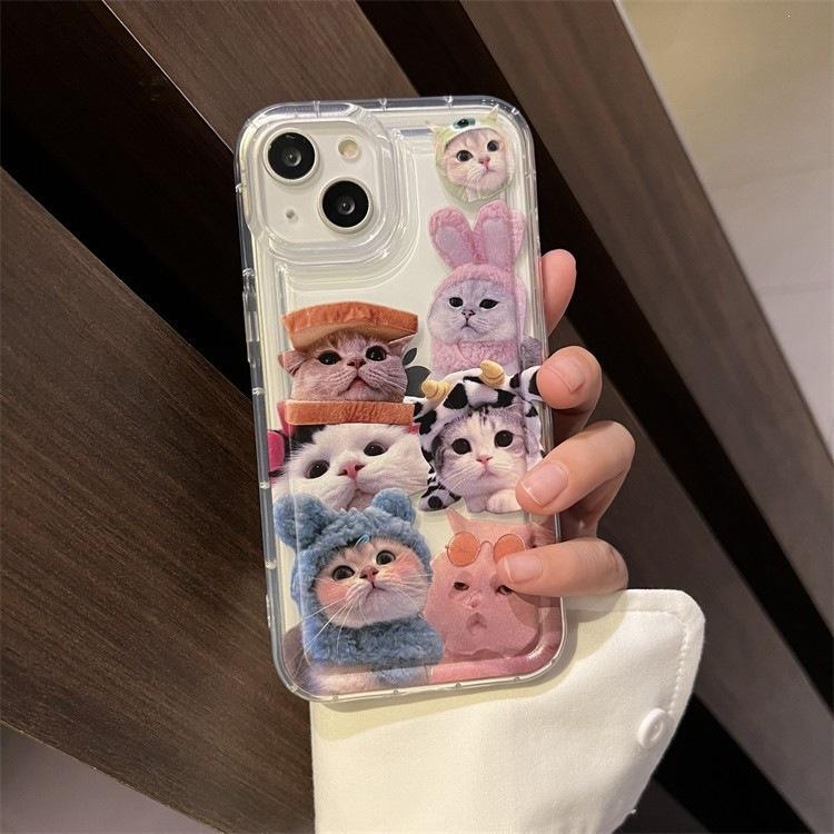 Ins милый молоко милый кот для iPhone14Promax Apple 13/12 чехол для мобильного телефона противоударная подушка безопасности 11 мягкий