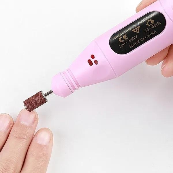 USB зарядка электрическая дрель для ногтей польский шлифовальный маникюрный инструмент для дизайна ногтей 14 шт./компл.
