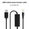 3.28ft USB-кабель-бустер, мониторинг Power Bank, USB 5 В на DC 9 В/12 В, повышающий преобразователь напряжения, питание
