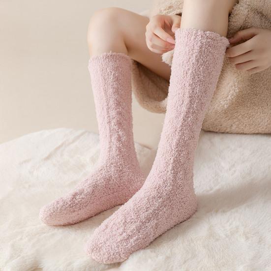 Fuzzy Socks for Women Knee High Fluffy Stockings Soft Warm Cozy Slipper Socks Plush Winter Long Floor Socks