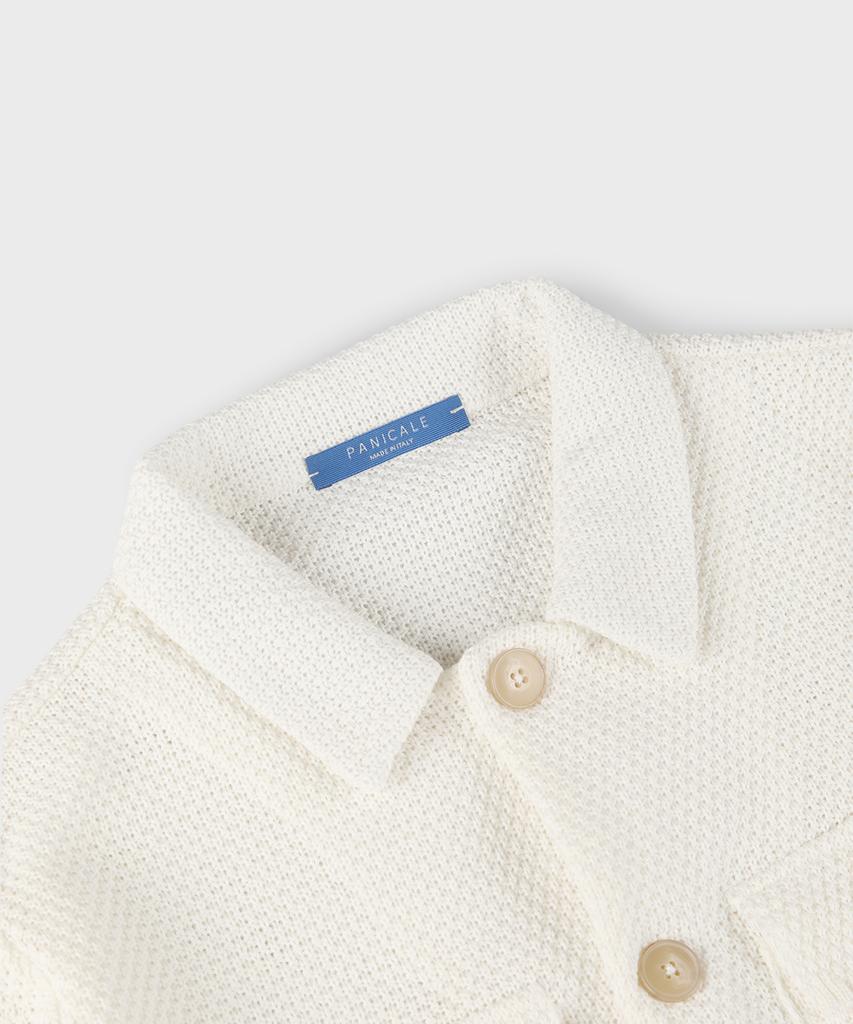 Panicale Ivory Pocket Knit Cardigan
