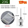 12Pcs Stainless Steel Industrial Glue Injection Needle Blunt Tip Glue Dispenser Tip