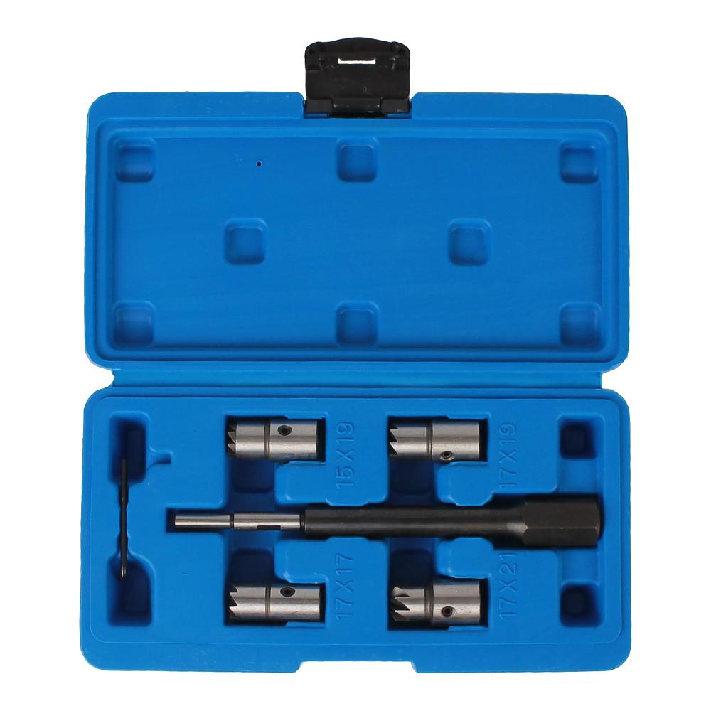 Auto Repair Tools Carbon Remover Diesel Injector Seat Cutter Set 6/8/11/17 Pcs/set Car Accessories Cleaner Tool