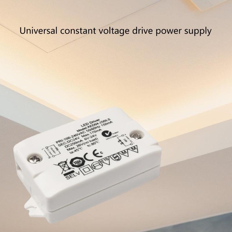Практичный маленький светодиодный трансформаторный драйвер питания 24 В 4 Вт, домашний аксессуар для проектов светодиодного освещения, принадлежности