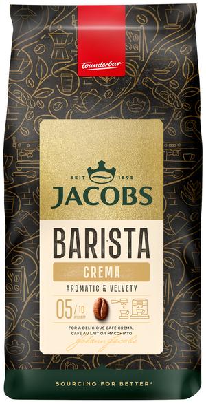Jacobs Barista Beans Crema Whole Coffee Beans, 1kg