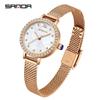 SANDA SD1153 Original Luxury New Style Ladies' Watches Elegant Design Alloy Compact Waterproof Quartz Watch