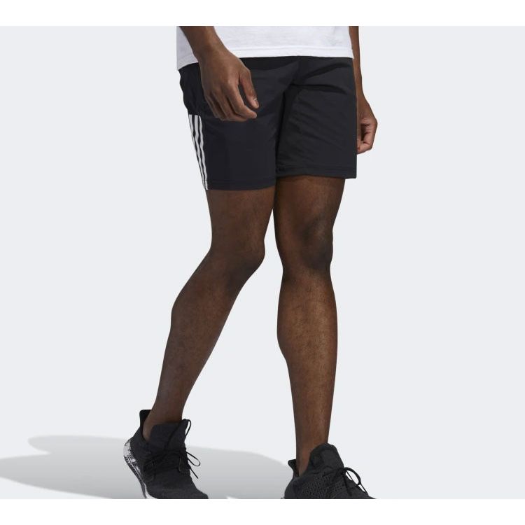 adidas Мужские узкие шорты с 3 полосками, черные GJ5109